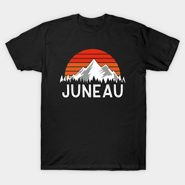 Retro Vintage Juneau Alaska T-Shirt by JKFDesigns